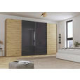 SCHWEBETÜRENSCHRANK 361/235/68 cm 4-türig  - Chromfarben, KONVENTIONELL, Glas/Holzwerkstoff (361/235/68cm) - Novel