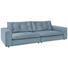 SOFA in Textil Blau - Blau/Schwarz, Design, Kunststoff/Textil (290/87/122cm) - Ambiente SOFA in Textil Blau - Blau/Schwarz, Design, Kunststoff/Textil (290/87/122cm) - Ambiente