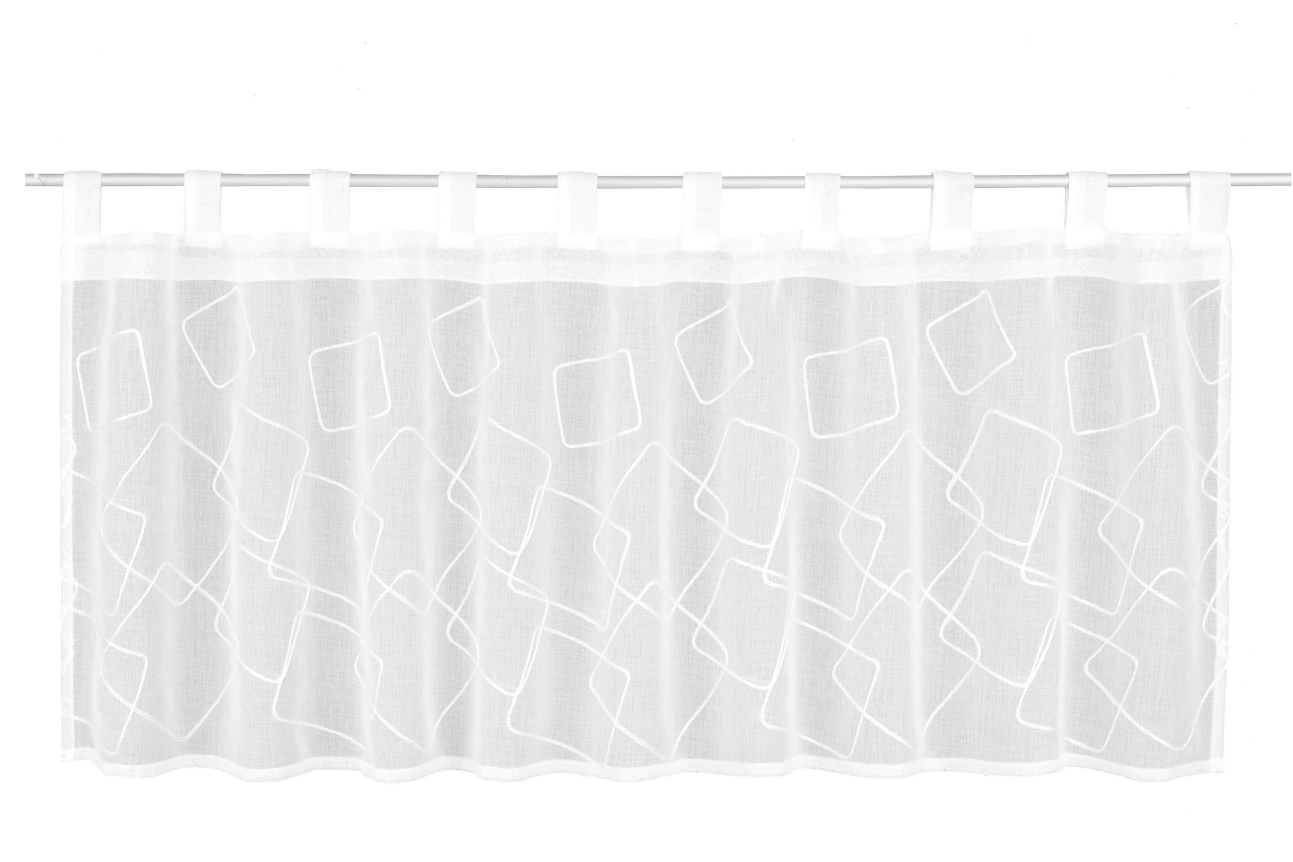 KURZGARDINE  140/50 cm  - Weiß, Basics, Textil (140/50cm)