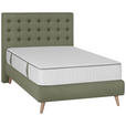 BOXSPRINGBETT 120/200 cm  in Grün  - Grün, Design, Holz/Textil (120/200cm) - Carryhome