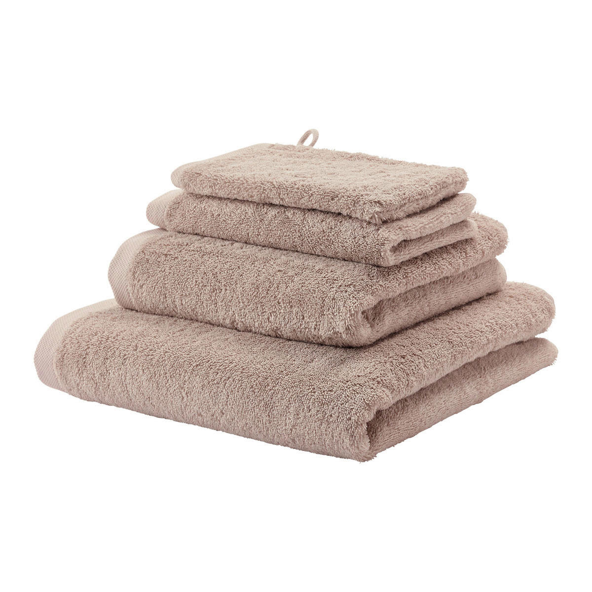 DUSCHTUCH London 70/130 cm  - Hellbraun, Basics, Textil (70/130cm) - Aquanova