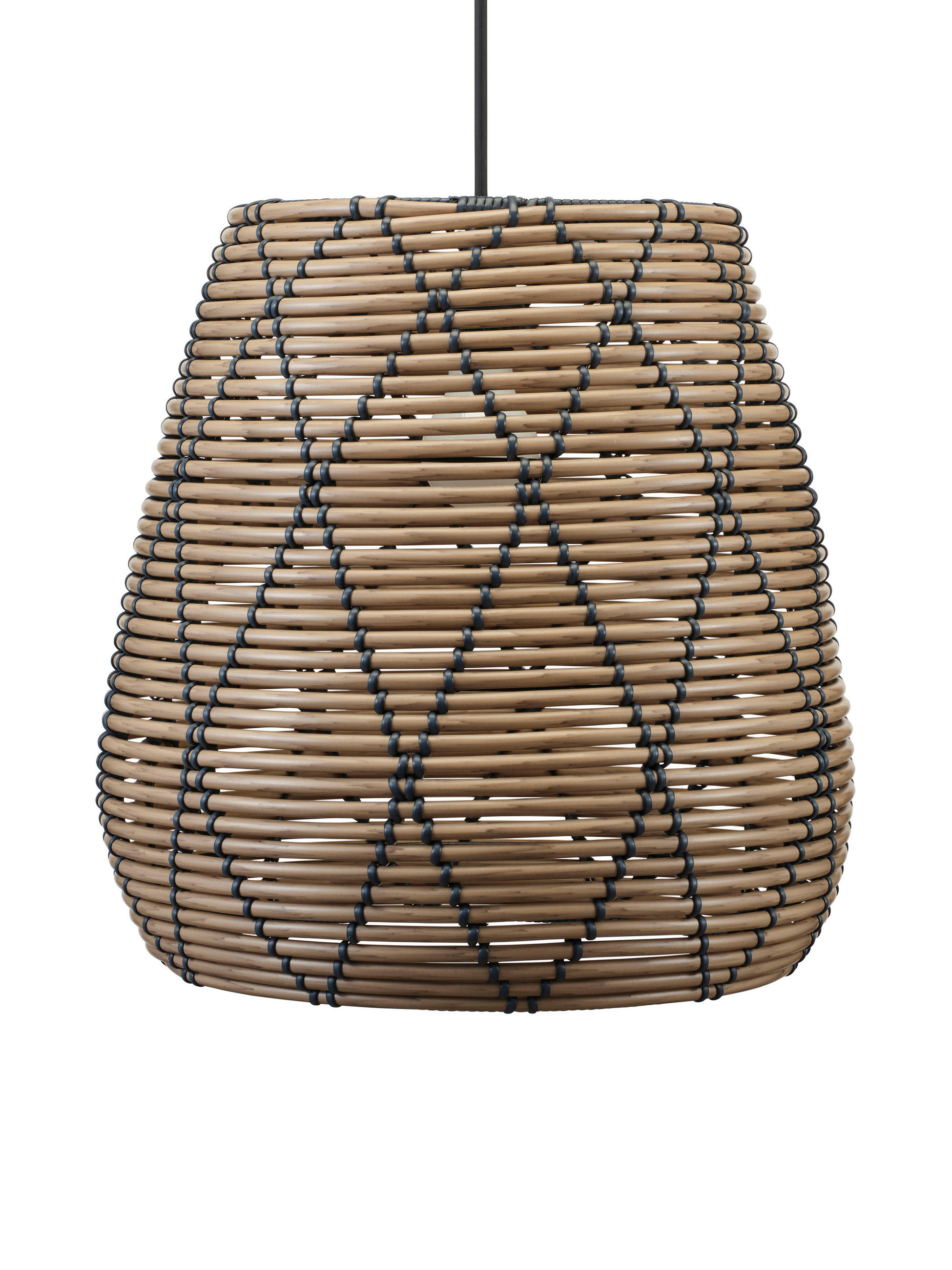 HÄNGLAMPA UTOMHUS Lollo 38/25 cm  - Natur, plast (38/25cm)