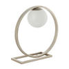 TISCHLEUCHTE 32.3/10 cm   - Silberfarben/Opal, Design, Glas/Metall (32.3/10cm) - ENDON