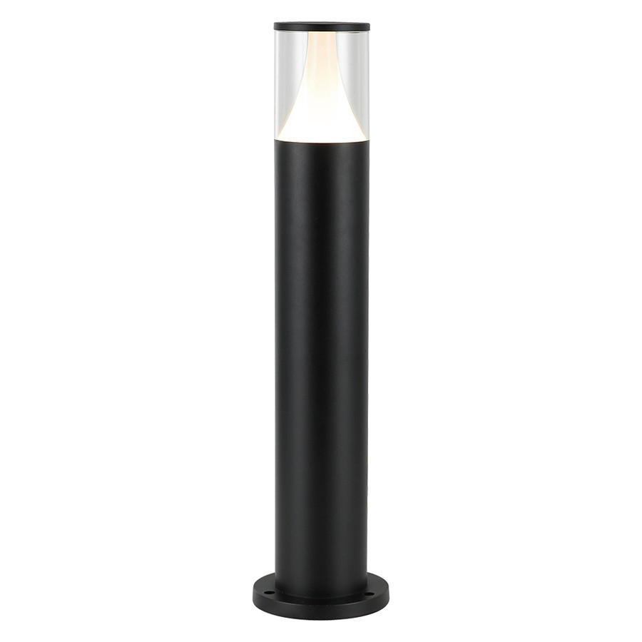 LAMPADAR DE EXTERIOR - negru/transparent, Basics, plastic/metal (14.5/61.5/15cm)