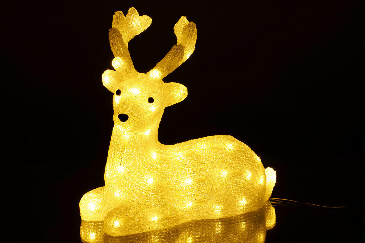 DEKORATIONSREN  - transparent, Lifestyle, plast (32/13/32cm) - X-Mas