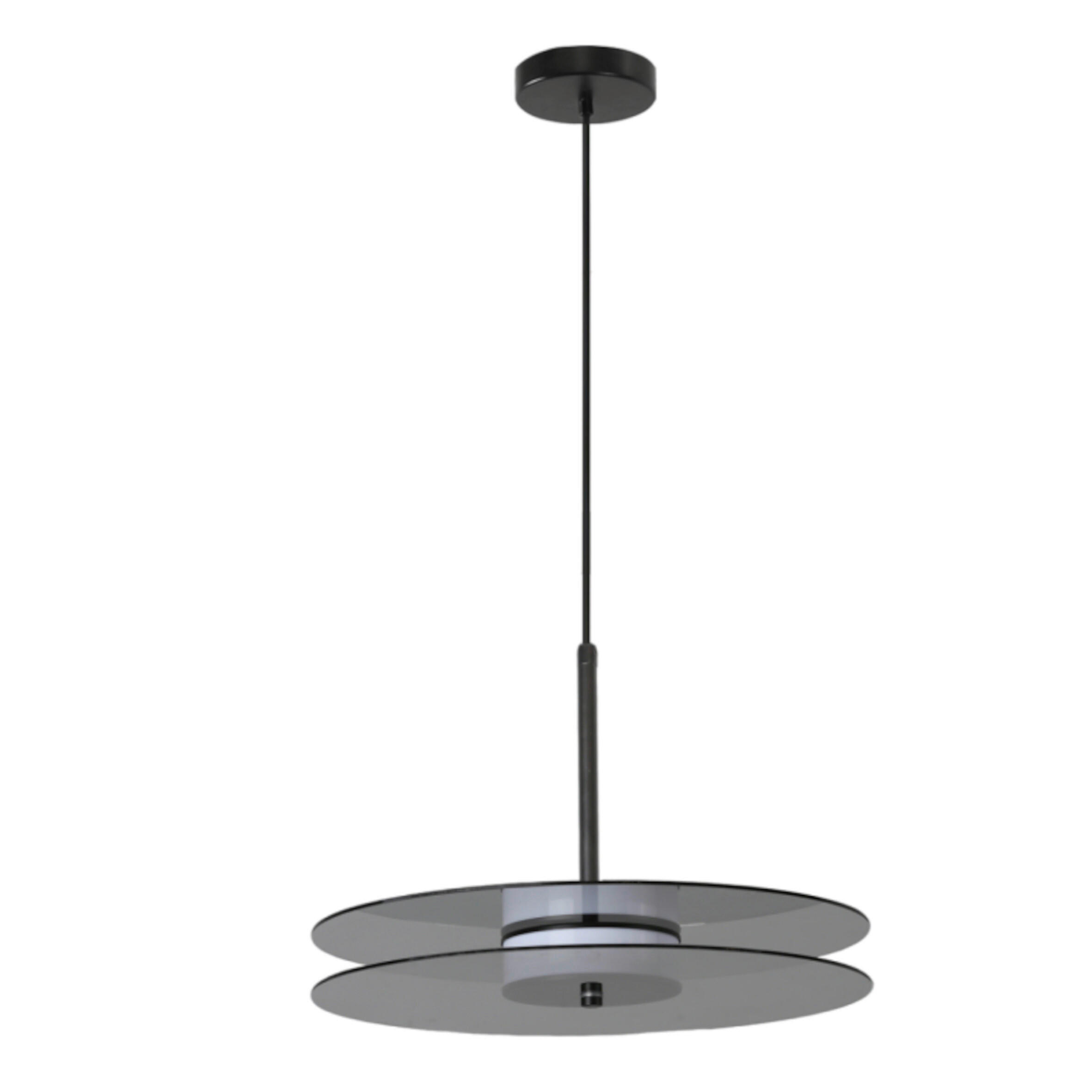 LED-HÄNGELEUCHTE Casy 38/120 cm  - Grau, Design, Glas (38/120cm)
