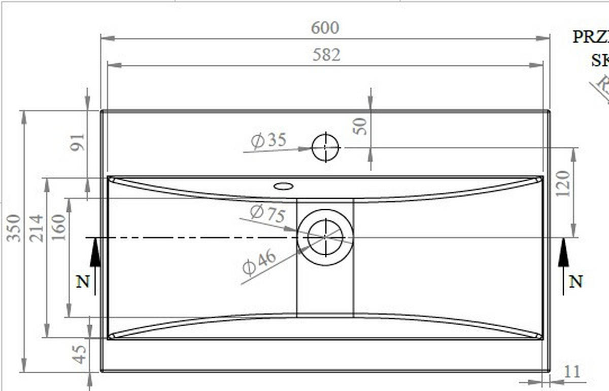 BADEZIMMER 5-teilig  in 120 cm  - Eichefarben/Weiß, LIFESTYLE, Keramik/Holzwerkstoff (120cm) - P & B