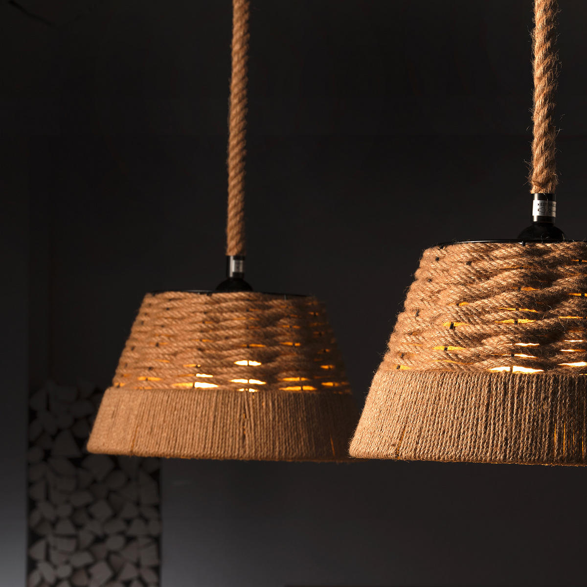 HÄNGELEUCHTE 36/136 cm   - Beige, Natur, Naturmaterialien/Textil (36/136cm)