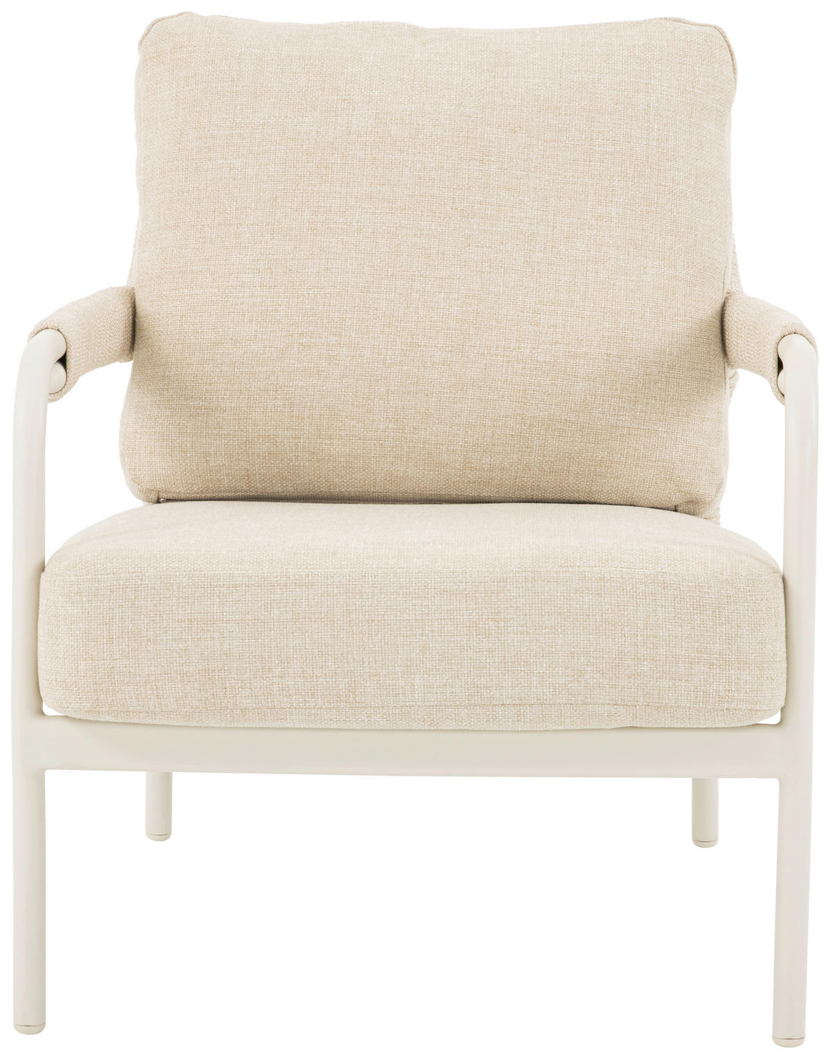 GARTENSET Metall, Textil, Stein  - Elfenbein/Beige, Design, Textil/Stein - Dieter Knoll