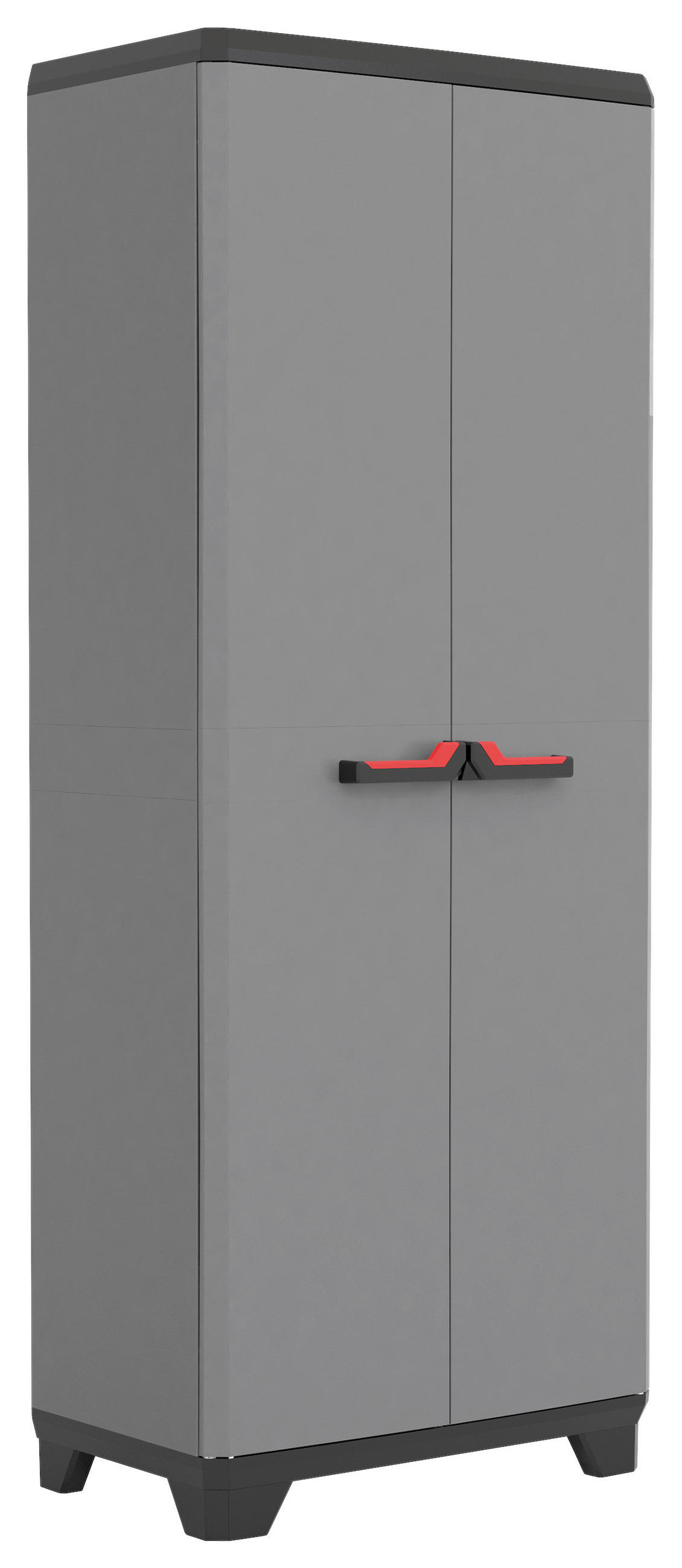 GERÄTESCHRANK 69/173/39 cm - Rot/Schwarz, Design, Kunststoff (69/173/39cm) - Keter