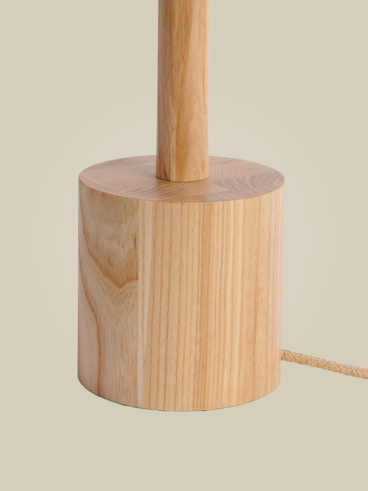 TISCHLEUCHTE Good & Mojo 21/21/35 cm  - Eschefarben/Weiß, Trend, Holz (21/21/35cm) - Good & Mojo