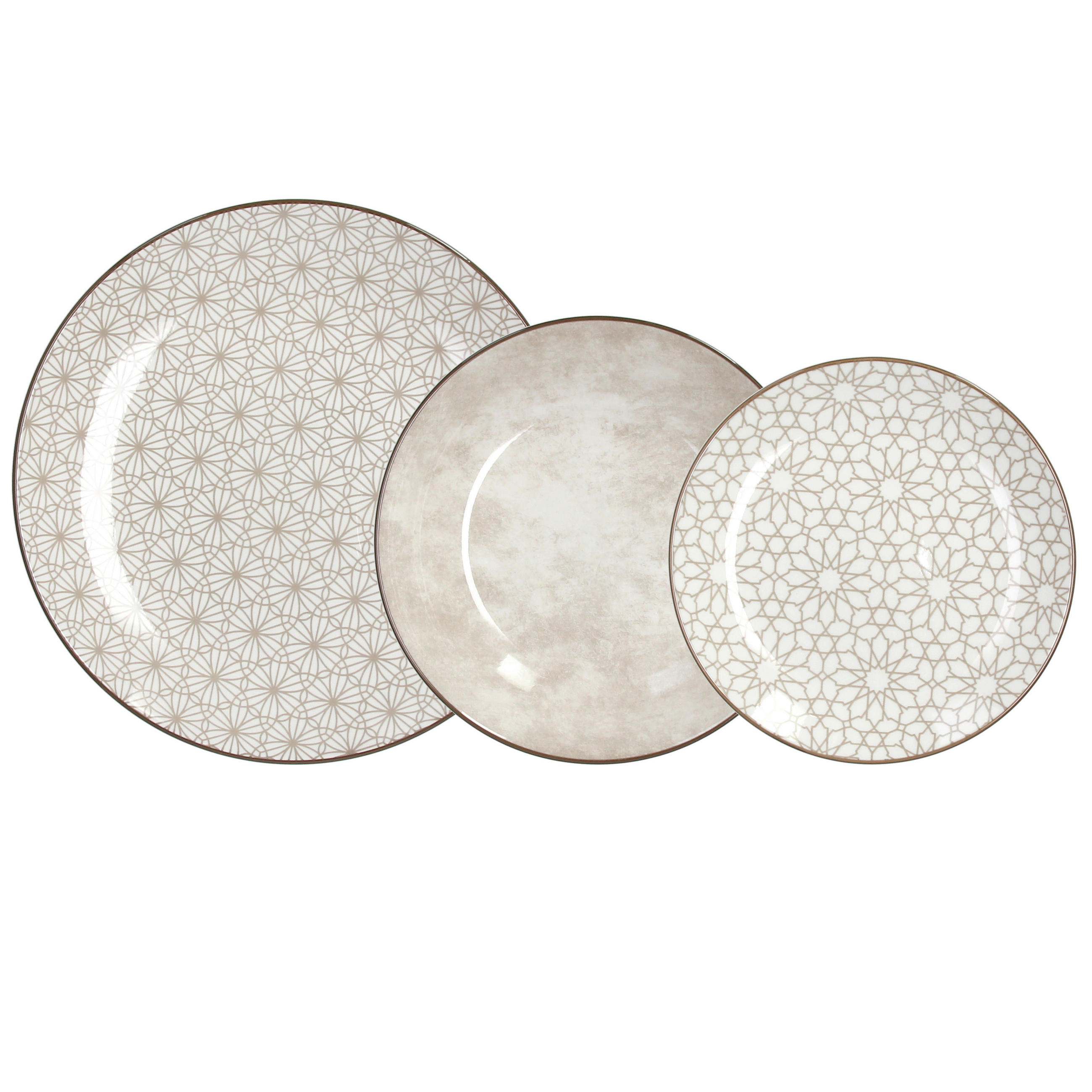 SERVIS ZA JELO   18-dijelni    Madison Habana  - Basics, keramika (36/28.5/20.2cm) - Tognana