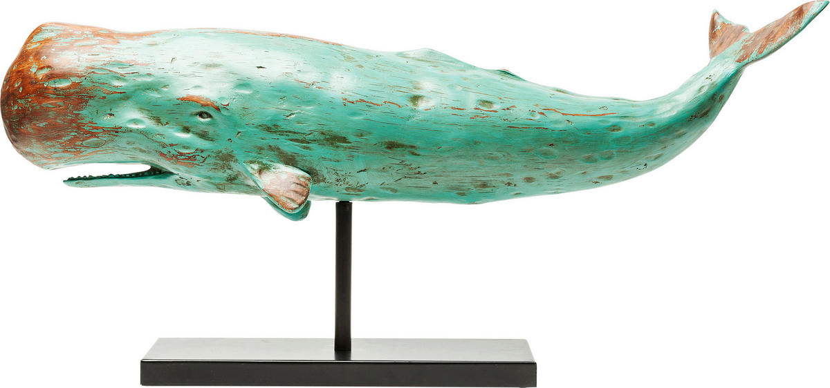 DEKOFISCH - Türkis/Bronzefarben, Trend, Kunststoff/Metall (77/38,5/17,5cm) - Kare-Design