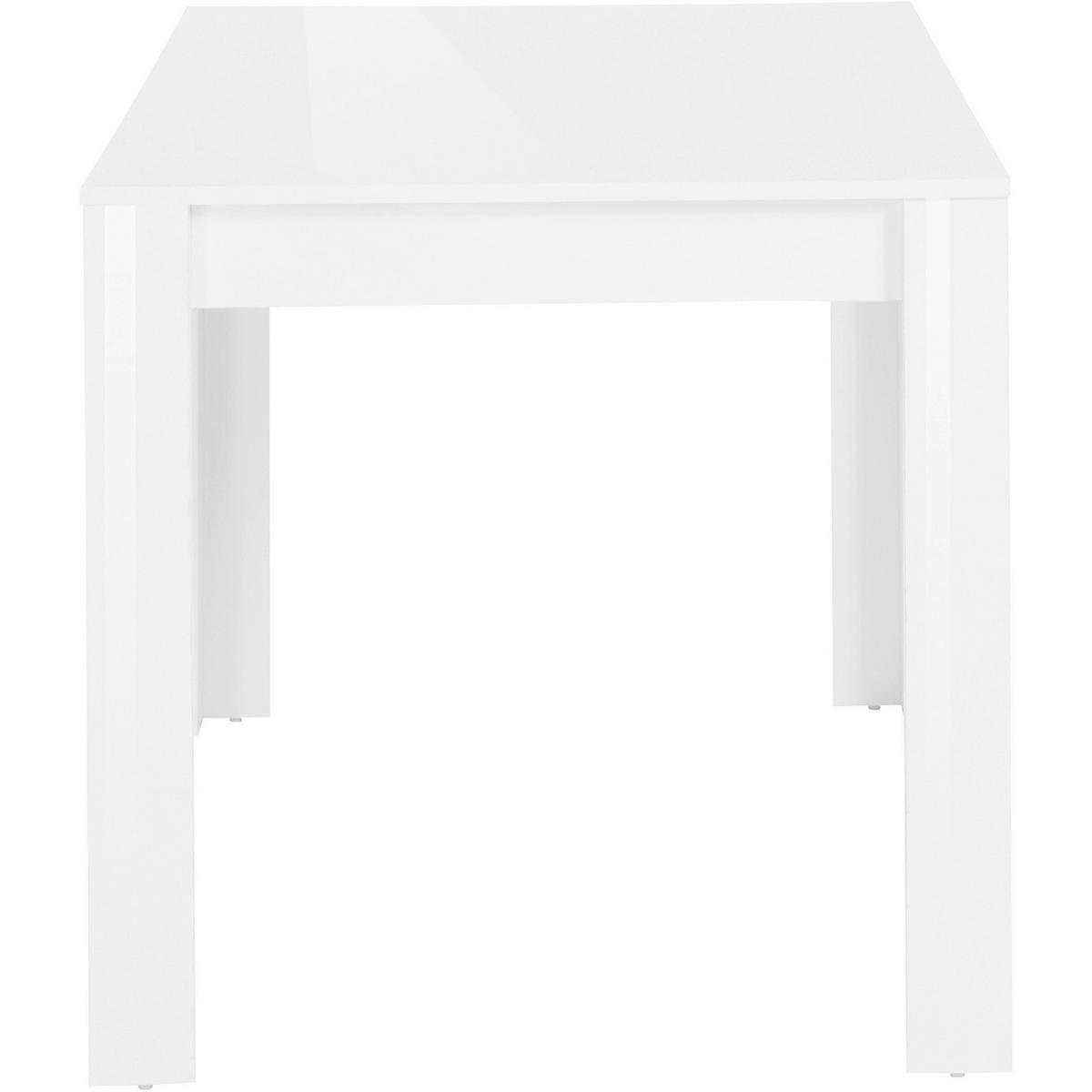 ESSTISCH in Holzwerkstoff  - Weiß Hochglanz, Design, Holzwerkstoff (120/75/80cm) - MID.YOU