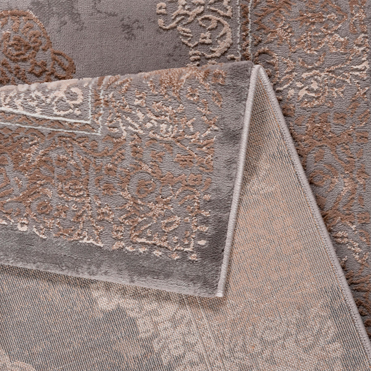 TKANÝ KOBEREC, 120/170 cm, šedá - šedá, Basics, textil (120/170cm)