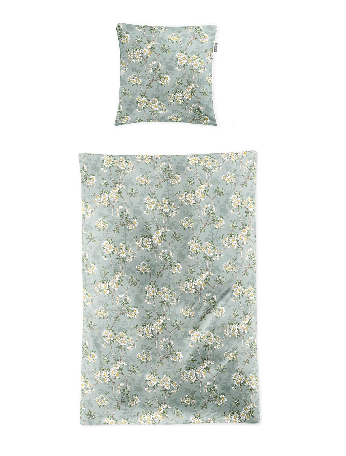 BETTWÄSCHE Makosatin 140/200 cm  - Jadegrün, KONVENTIONELL, Textil (140/200cm) - Irisette