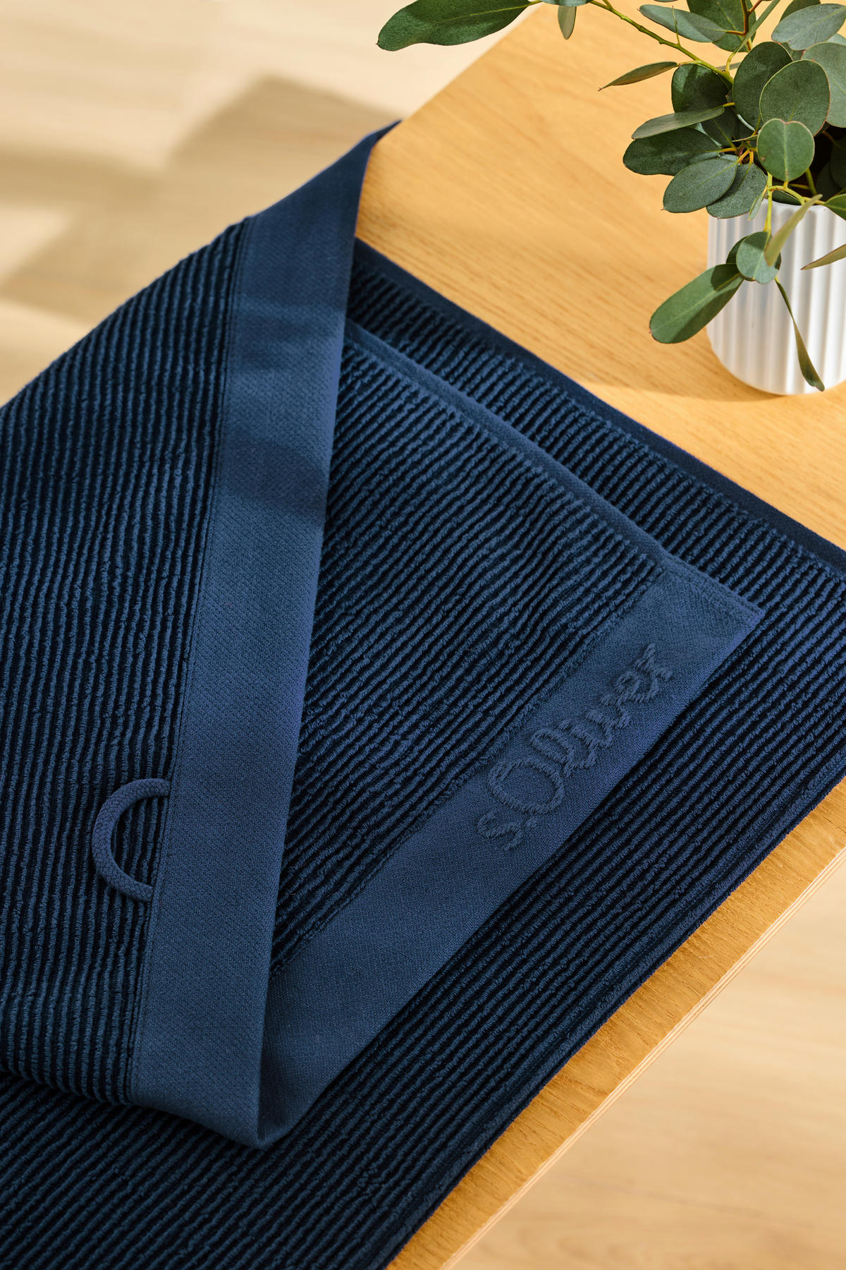 SAUNATUCH 80/200 cm s.Oliver Dunkelblau  - Dunkelblau, Trend, Textil (80/200cm) - S. Oliver