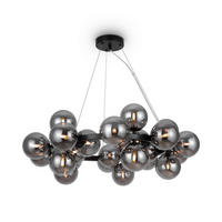 PENDELLEUCHTE Modern 69/23,8 cm   - Schwarz/Grau, Trend, Glas/Metall (69/23,8cm) - MAYTONI