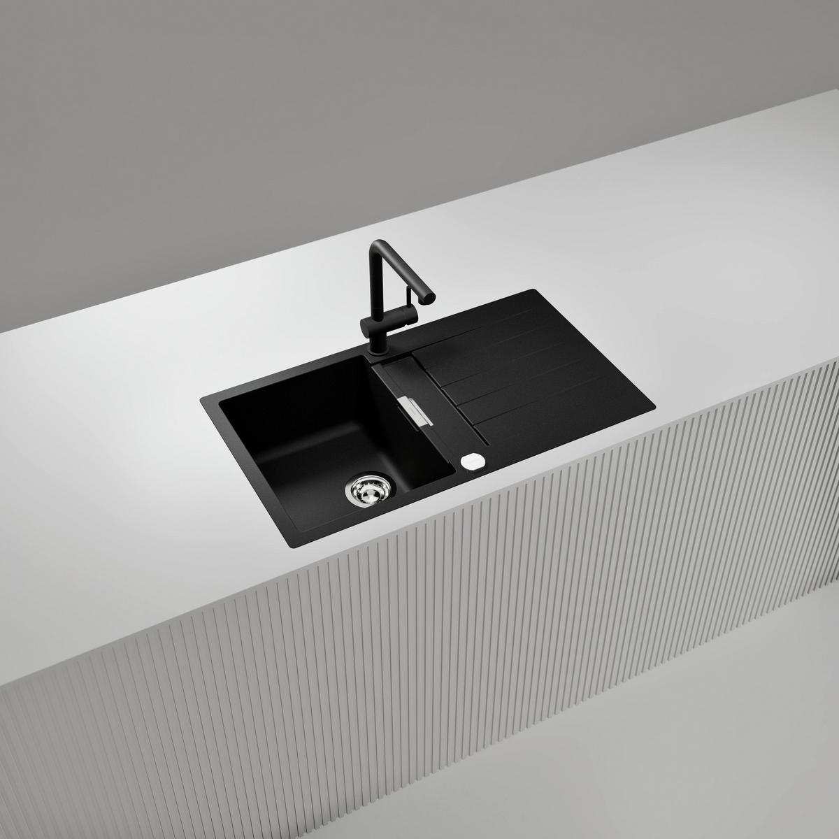 SPÜLE SIGD100FBMAG  - Graphitfarben, Basics, Stein (86/30,4/50cm) - Schock