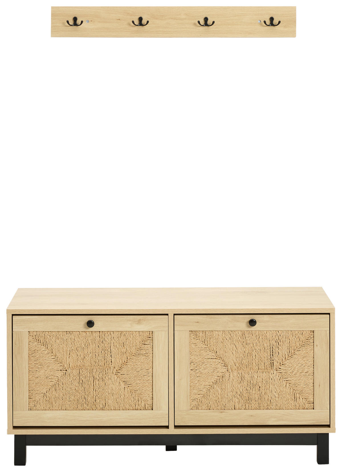 SCHUHKIPPER  in 100/45/39 cm  - Naturfarben, Natur, Holz/Papier (100/45/39cm) - MID.YOU