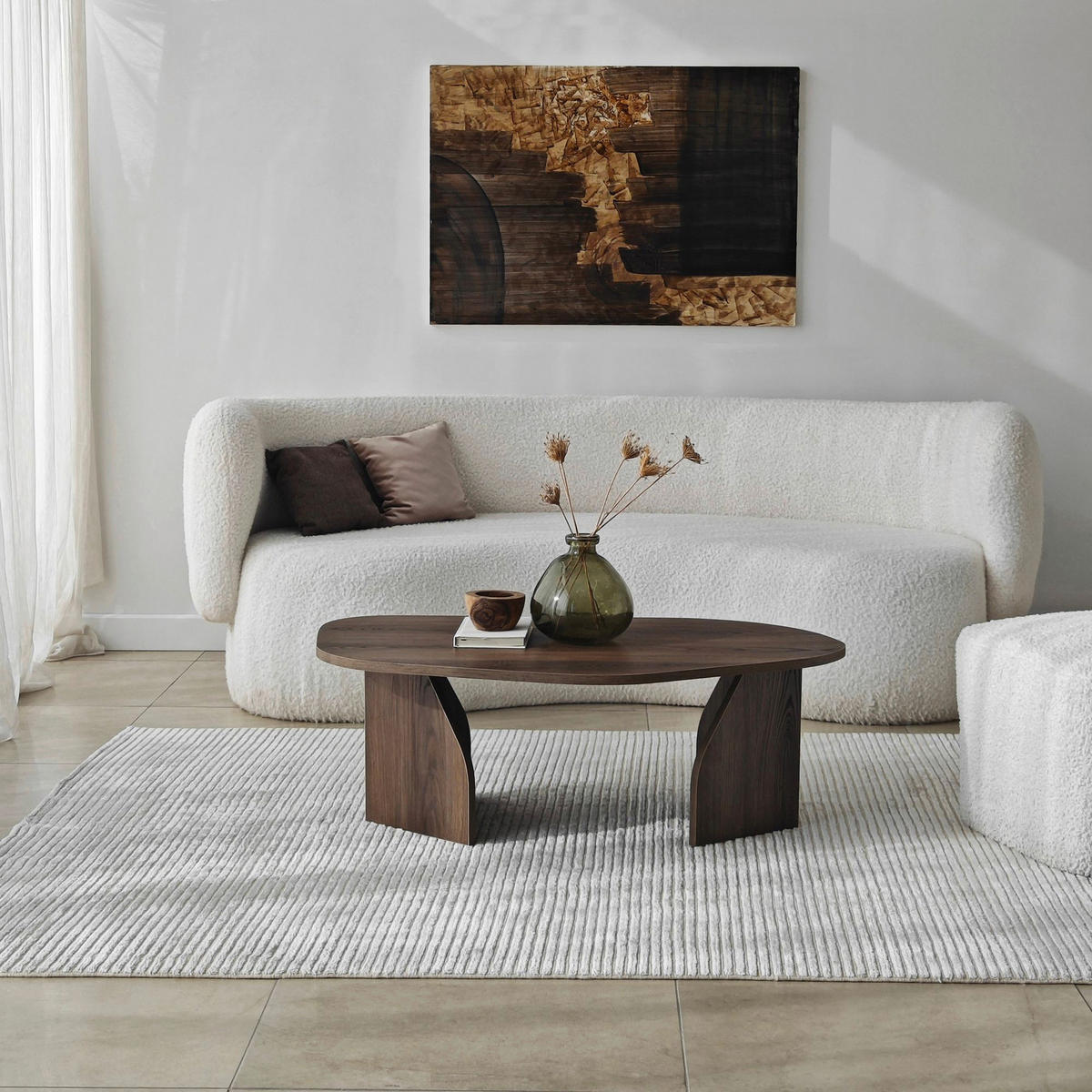 COUCHTISCH Walnussfarben  - Walnussfarben, MODERN, Holzwerkstoff (100/35/60cm) - MID.YOU
