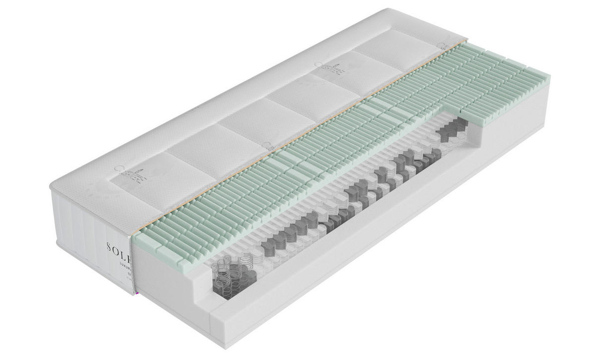 BOXSPRINGBETT 180/200 cm  in Braun  - Schwarz/Braun, Design, Kunststoff/Textil (180/200cm) - Johann Jakob