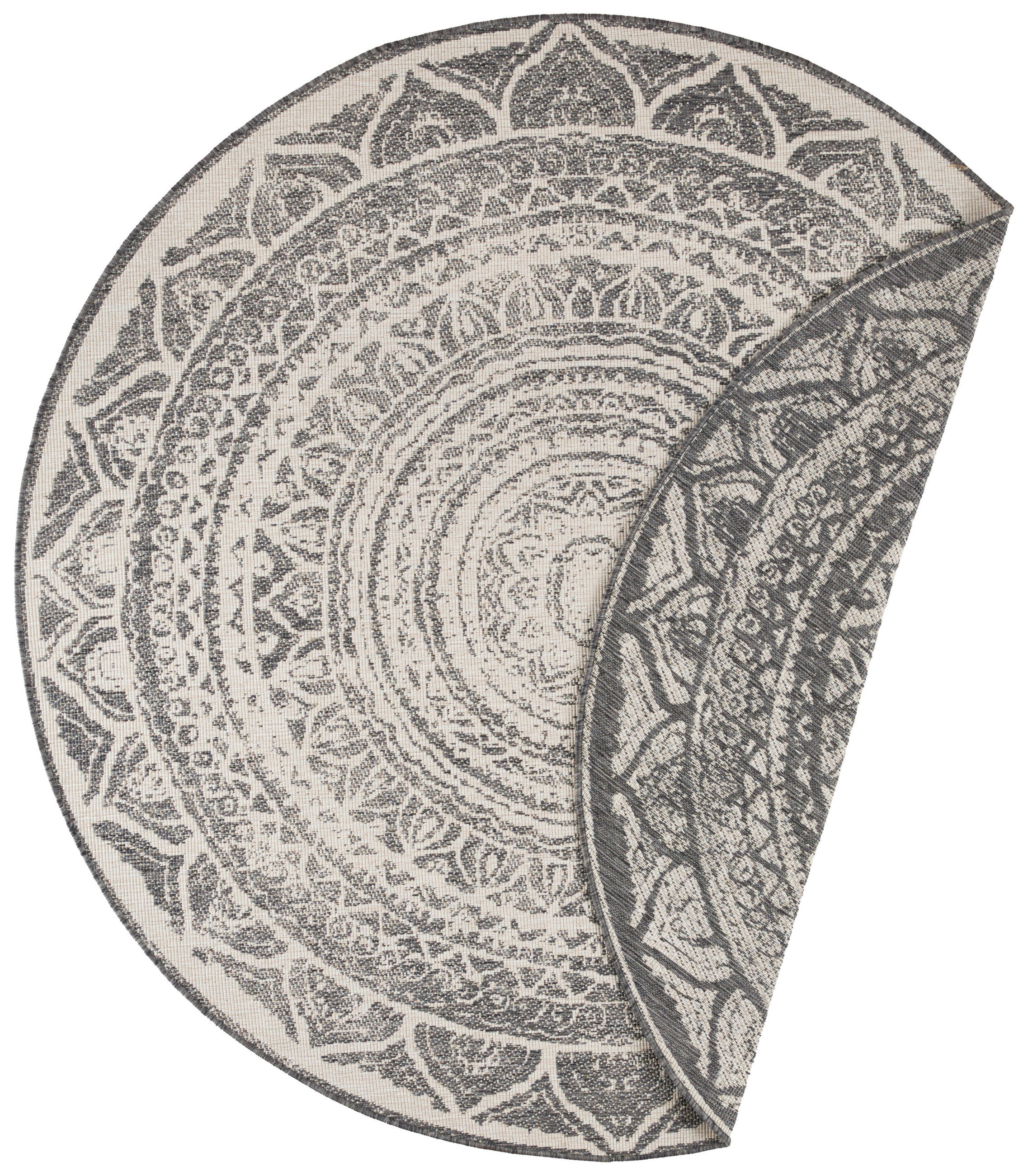 OUTDOORTEPPICH 200 cm Twin Supreme Creme, Grau  - Creme/Grau, Basics, Kunststoff (200cm) - Novel