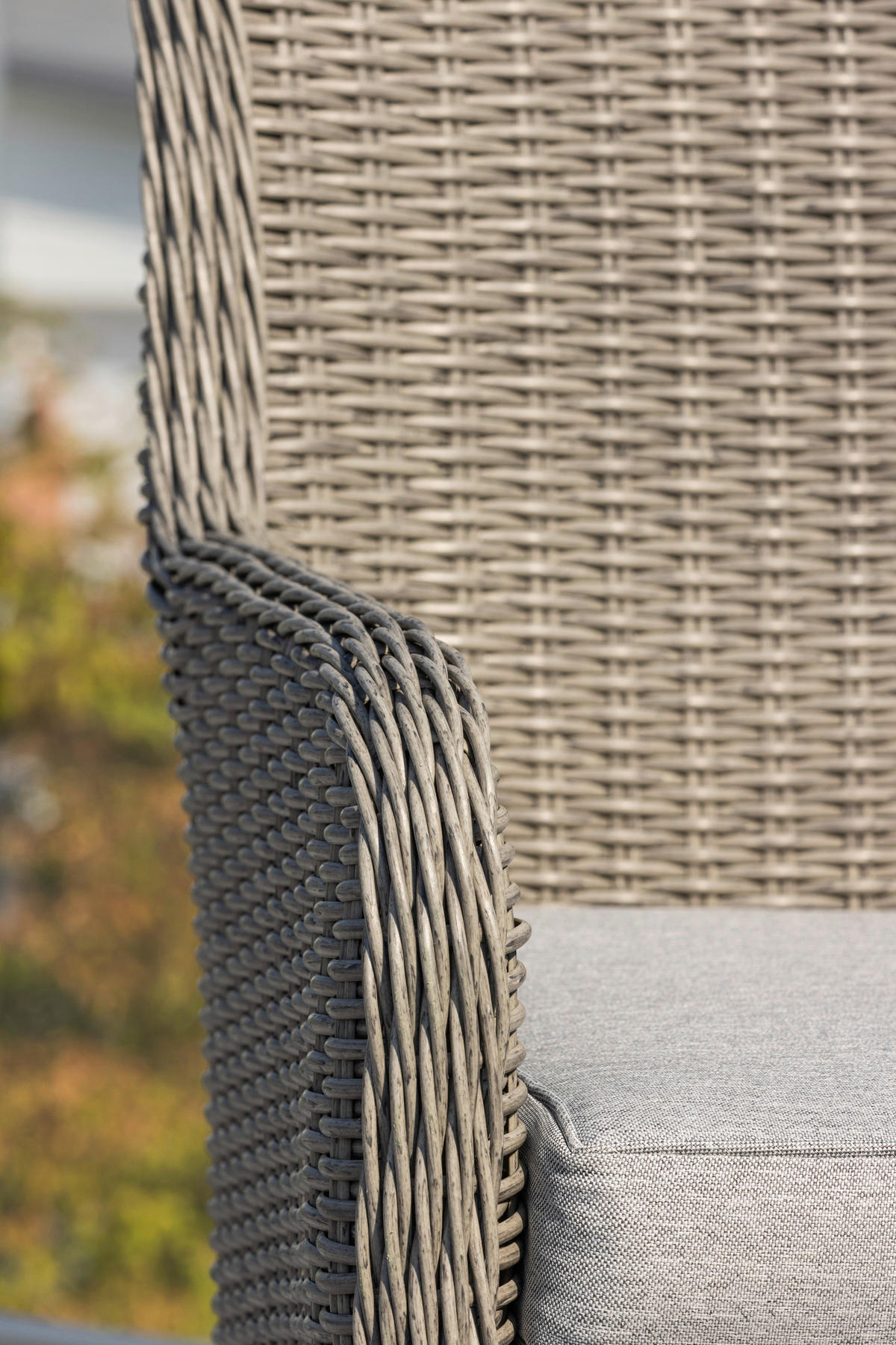 GARTENSTUHL-SET Stahl Grau  - Grau, KONVENTIONELL, Kunststoff/Textil (62/94,5/65cm) - Gardenson