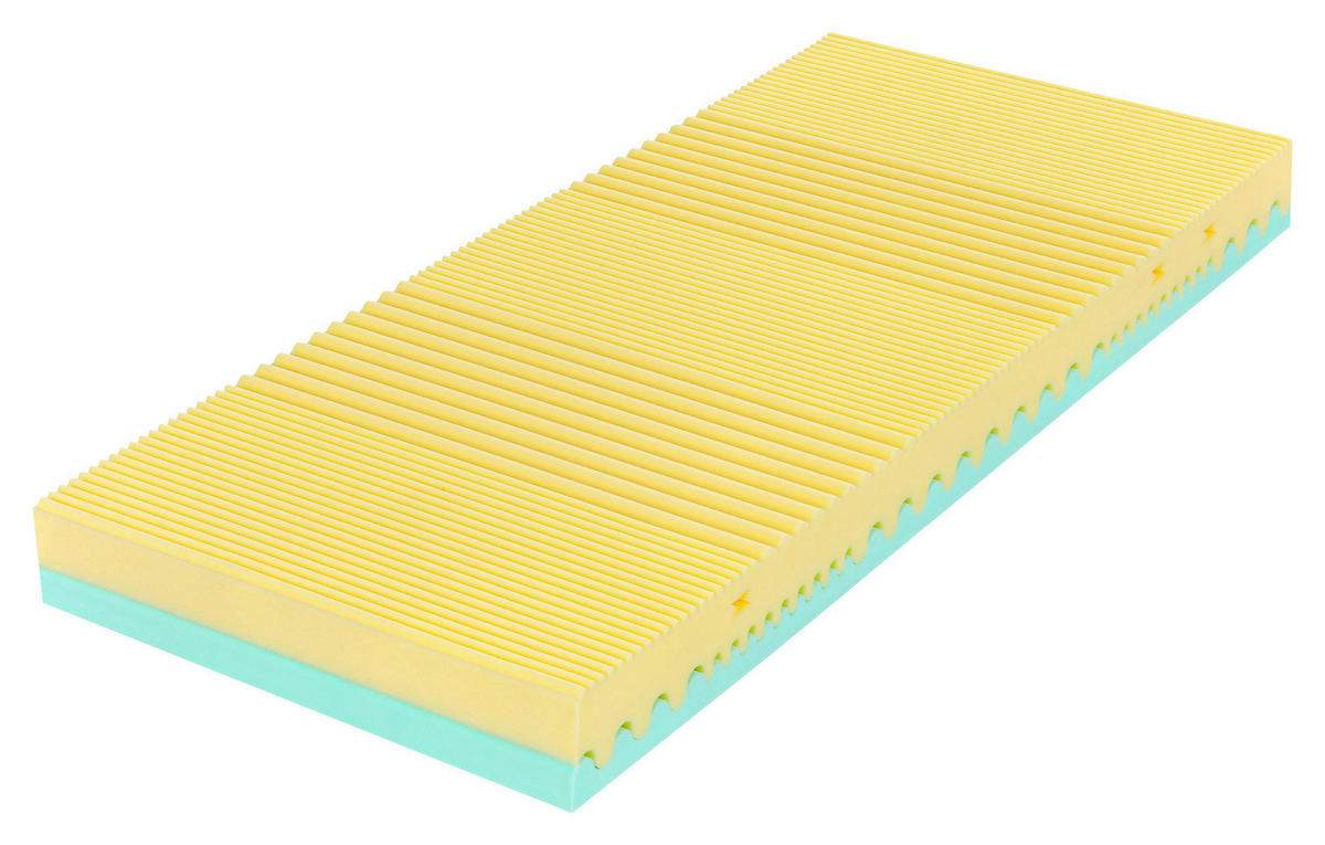 MATRACE ZE STUDENÉ PĚNY, 90/200 cm - bílá, Konvenční, textil (90/200cm) - Swedish Line