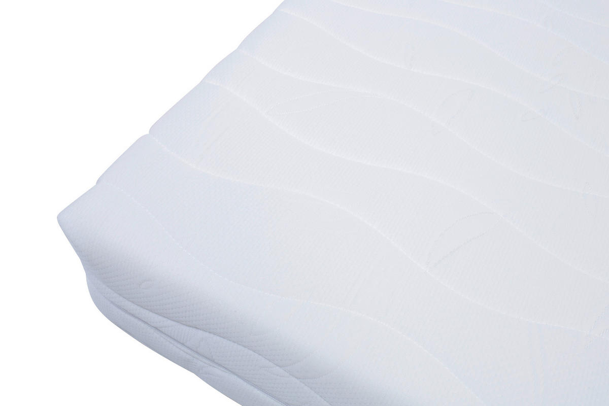 TASCHENFEDERKERNMATRATZE 140/200 cm Höhe ca. 19 cm 7 -Zonen - Weiß, Basics, Textil (140/200cm) - Boxxx