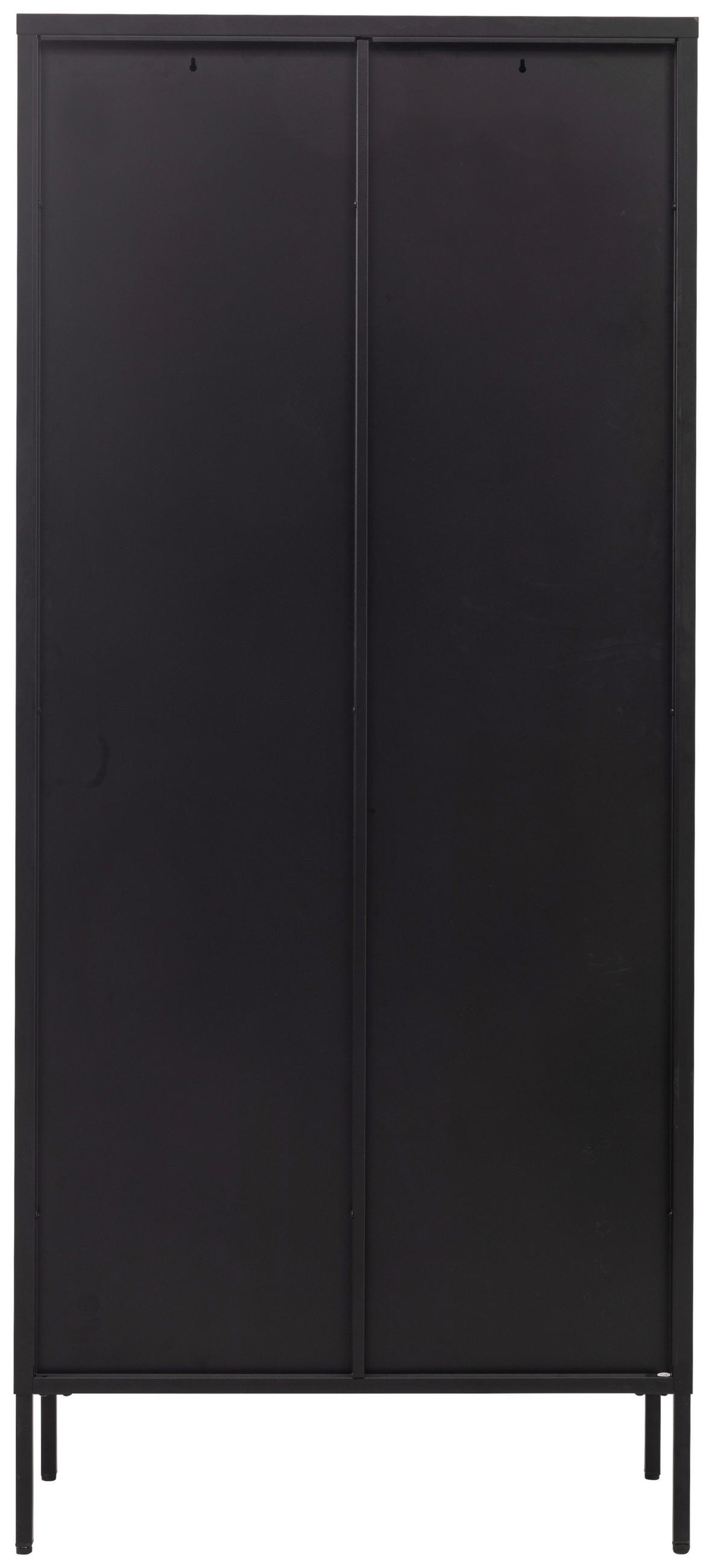 VITRINE  in Schwarz  - Schwarz, Design, Glas/Metall (80/180/35cm) - Xora