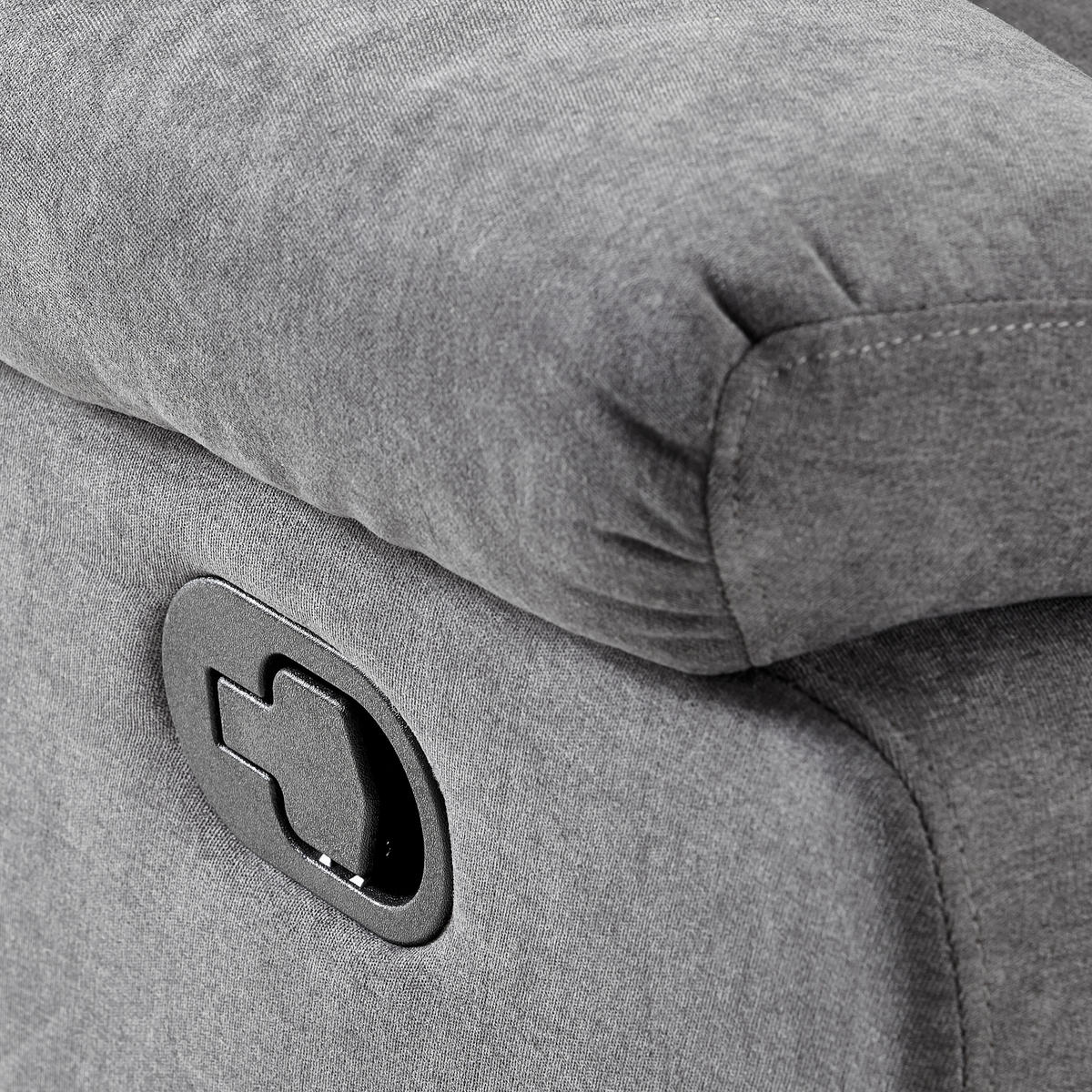 SEDACÍ SOUPRAVA 3+2+1, textil, tmavě šedá - tmavě šedá, Konvenční, textil - Livetastic