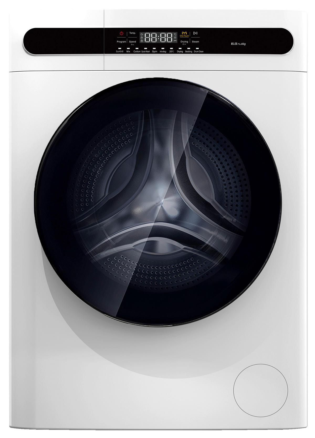 WASCHTROCKNER WT8+5BE  - Weiss, Trend, Kunststoff/Metall (60/84,7/52cm) - PKM