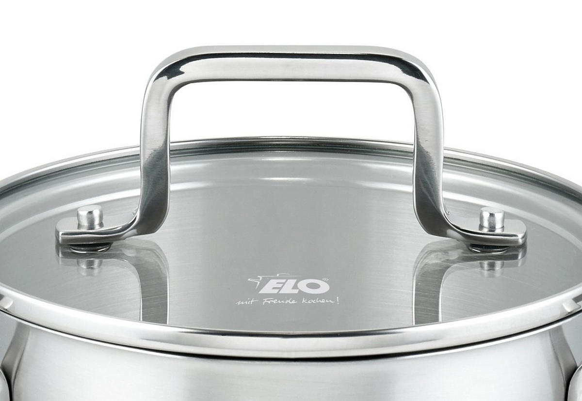 FLEISCHTOPF Topas 1,7 L  - Transparent/Silberfarben, Basics, Glas/Metall (16cm) - ELO