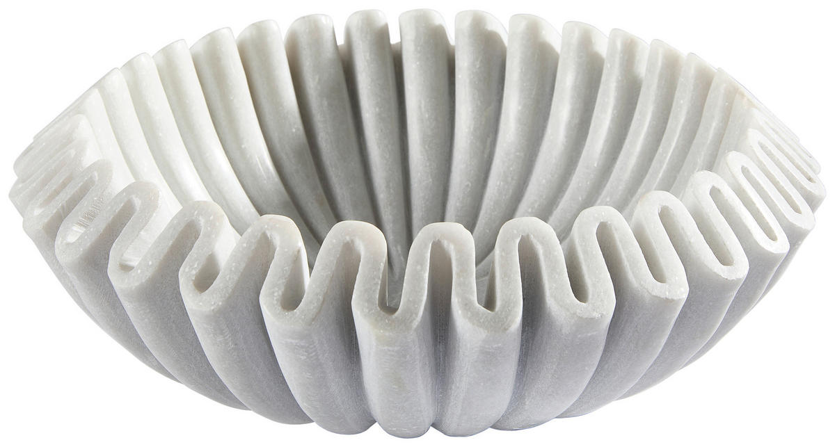 DEKOSCHALE - Weiß, Trend, Stein (30/10cm) - Ambia Home