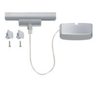 SCHIENENSYSTEM-EINSPEISER URail 50/16,5/3 cm   - Chromfarben, Basics, Metall (50/16,5/3cm) - Paulmann