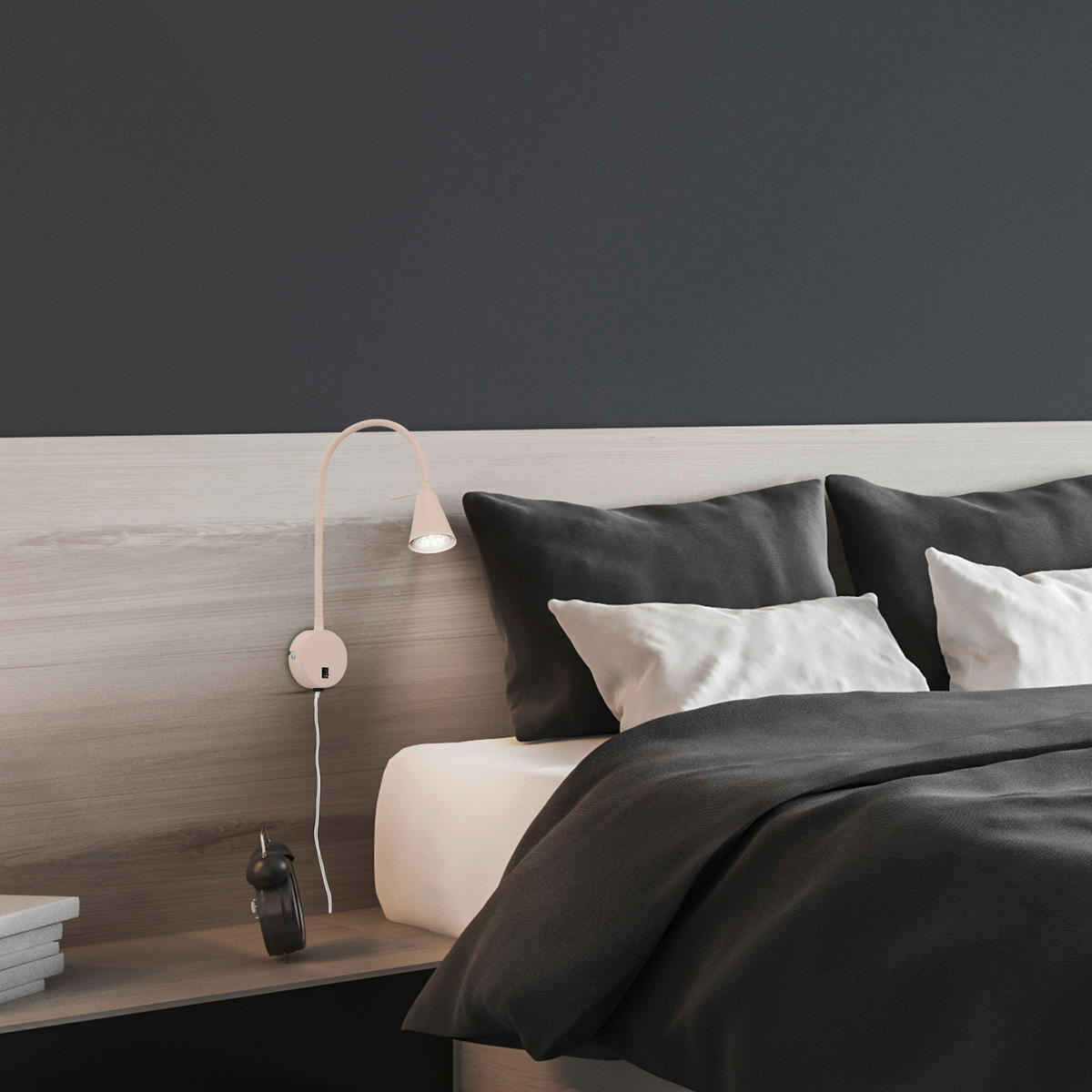 LED-WANDLEUCHTE 20.5/45 cm   - Beige, KONVENTIONELL, Metall (20.5/45cm) - Briloner