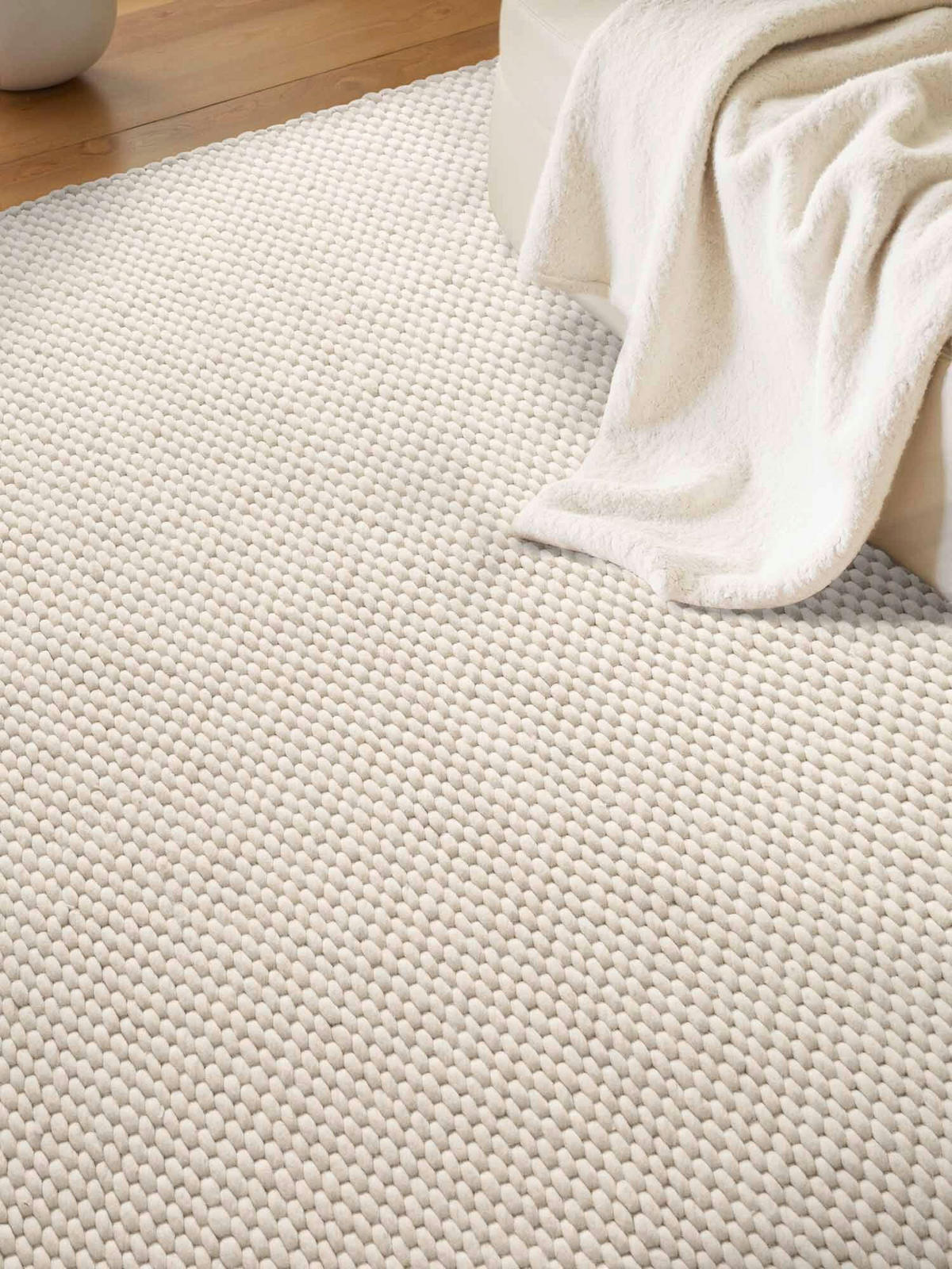 WOLLTEPPICH 160/230 cm Lyon Creme rechteckig  - Creme, Basics, Textil (160/230cm) - Elle Decoration
