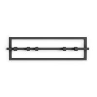 STENSKI OBEŠALNIK - črna, Basics, kovina (53/15/6cm) - Umbra