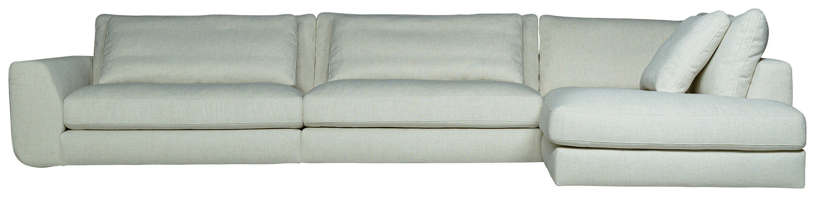SOFFA i manchester beige  - beige, Klassisk, metall/trä (379/85/110/232cm) - Novel