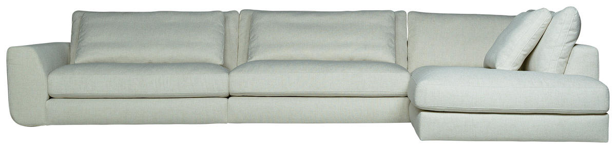 SOFFA i manchester beige  - beige, Klassisk, metall/trä (379/85/110/232cm) - Novel