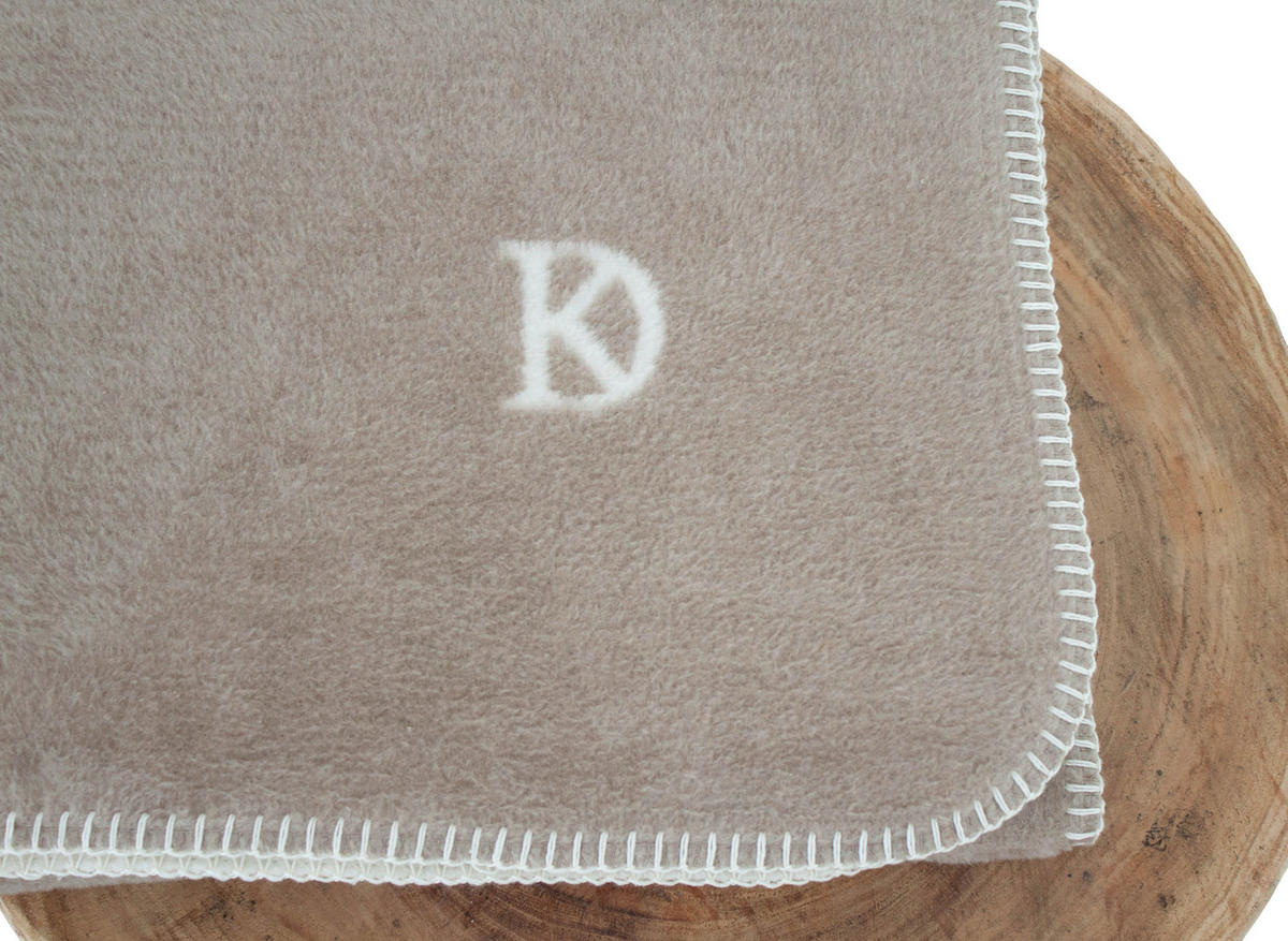 DOMÁCA DEKA, bavlna, 150/200 cm - krémová/taupe, Design, textil (150/200cm) - Dieter Knoll