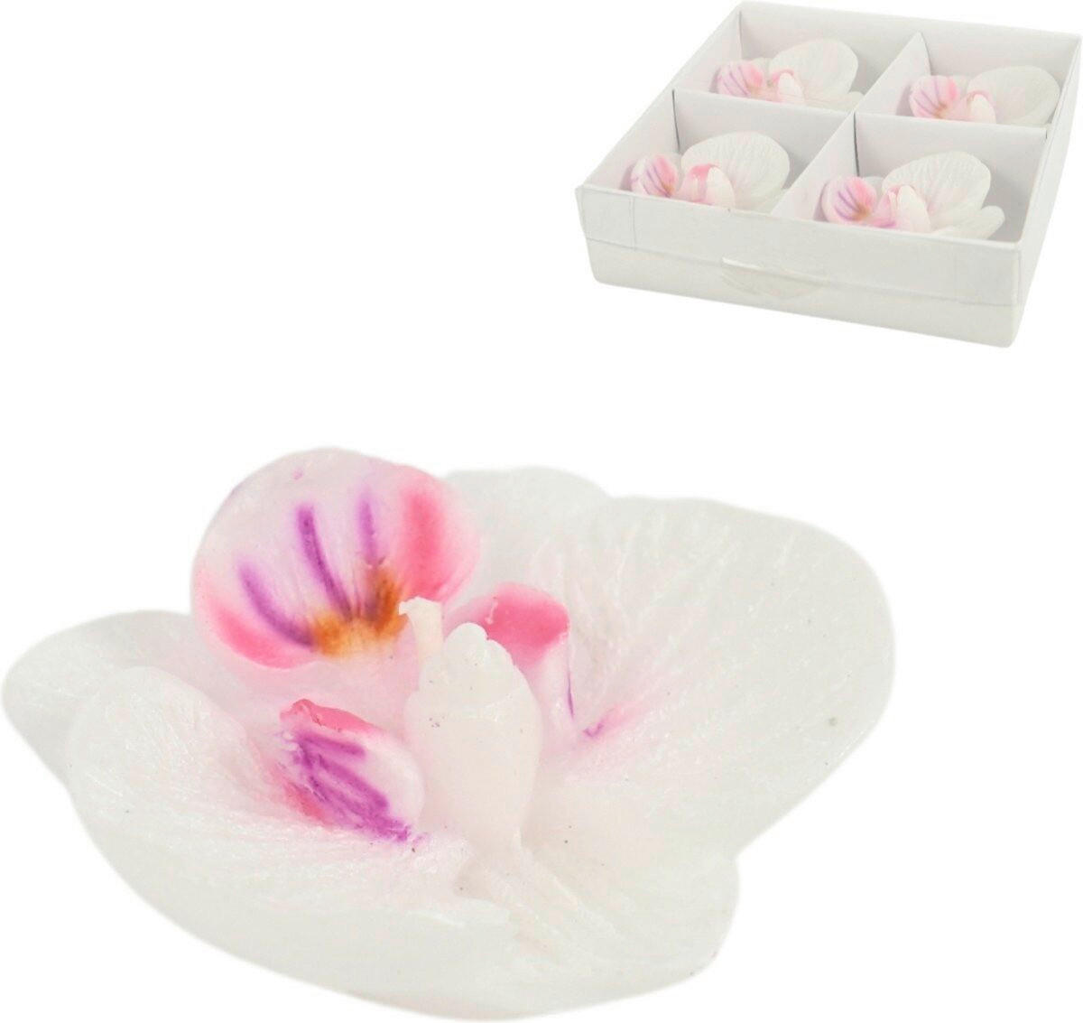 SVIJEĆA  ružičasta, bijela  - bijela/ružičasta, Romantično / ladanjski, prirodni materijali (6.5/6/2.5cm)