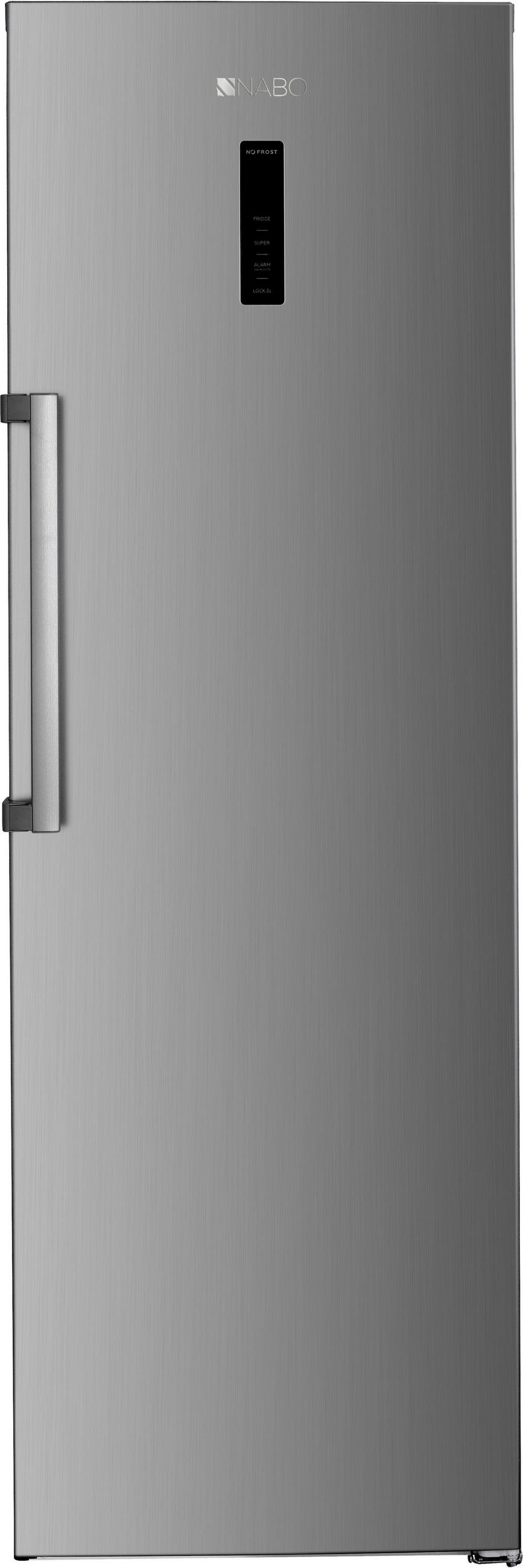 KÜHLSCHRANK 60/185/66 cm KT 3750  - Edelstahlfarben, Metall (60/185/66cm) - Nabo