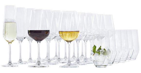 GLÄSERSET  24-teilig  - Transparent, KONVENTIONELL, Glas - Novel