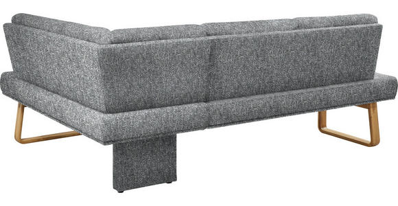 ECKBANK 280/174 cm in Grau, Eichefarben - Eichefarben/Grau, Design, Holz/Textil (280/174cm) - Dieter Knoll