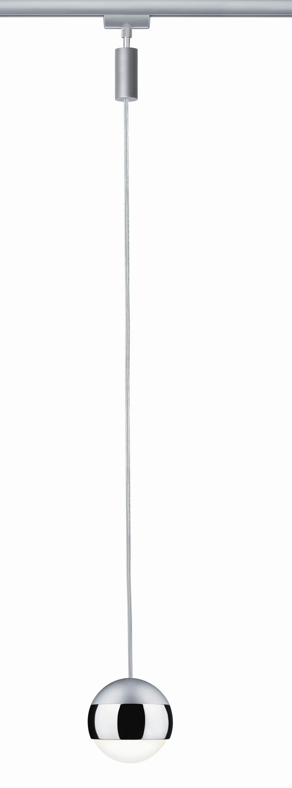 SCHIENENSYSTEM-HÄNGELEUCHTE URail 8,7/130 cm   - Chromfarben, Design, Metall (8,7/130cm) - Paulmann