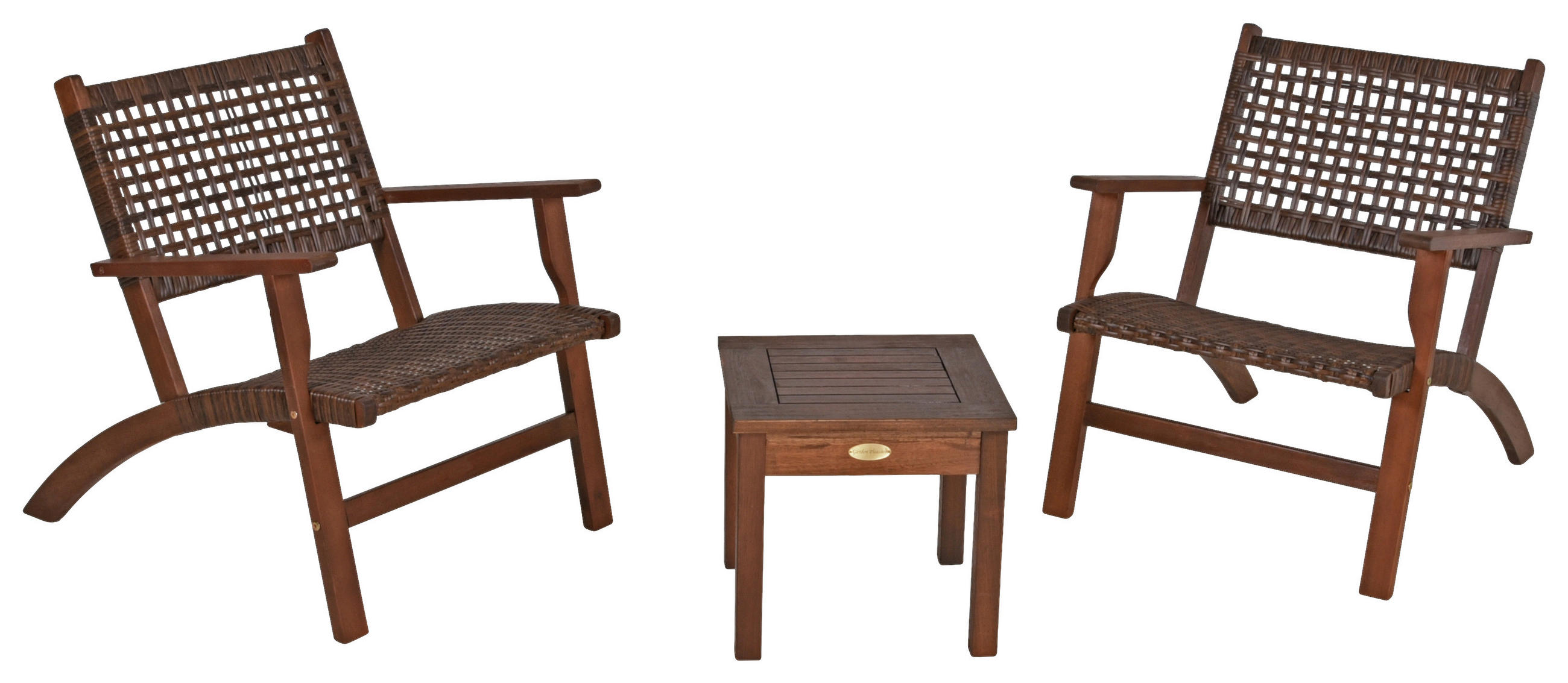 BALKONSET  - Dunkelbraun, Basics, Holz (40/40/35cm) - Gardenson