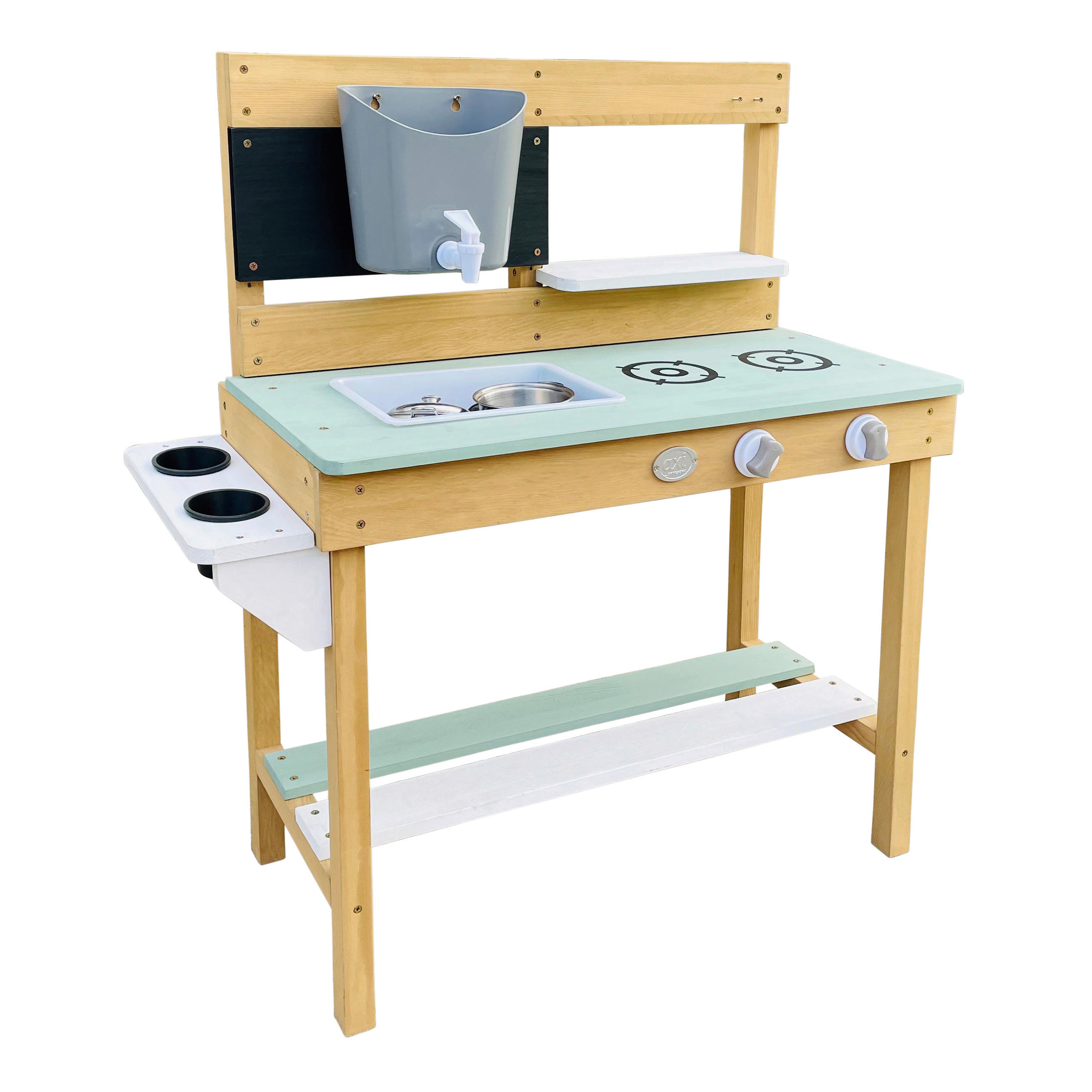 SAND- UND WASSERTISCH  - Braun/Weiß, KONVENTIONELL, Holz (80/88/33cm) - Ambia Garden
