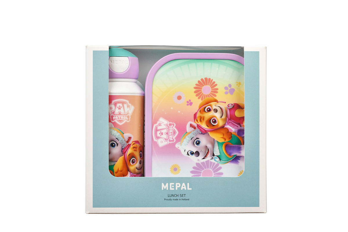 PAUSENSET Campus Paw PAtrol Girls  - Multicolor/Rosa, KONVENTIONELL, Kunststoff (20,5/7,5/18,8cm) - Mepal